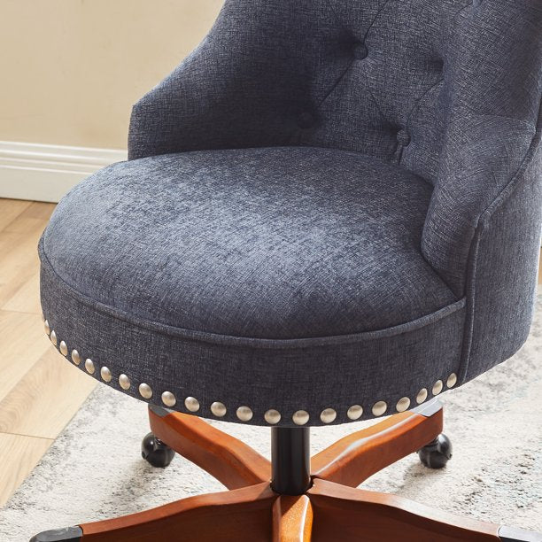 Chair with Adjustable Height in Dark Blue