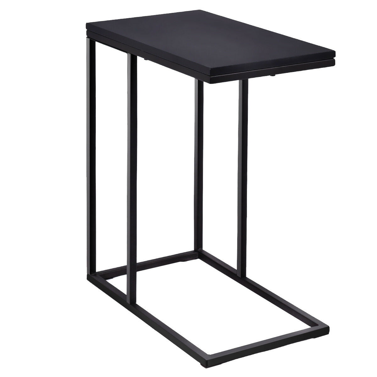 Coffee Tray Sofa Side End Table in Black