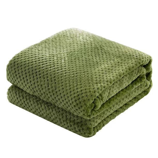 Blanket Soft Cozy Throw 27.5x39 Inches in Green