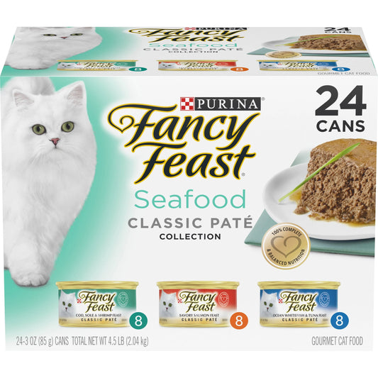 Grain Free Pate Wet Cat Food Seafood Classic