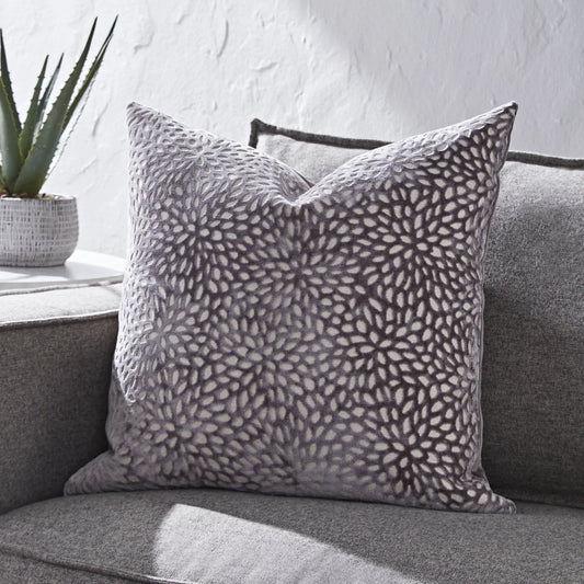 Feather Filled Throw Pillow Gray 20x20 inches Single Pillow