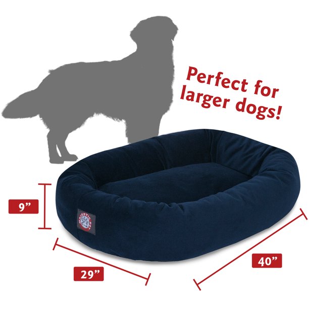 Pet Bed For Dogs Navy Large