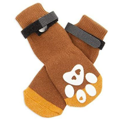 Anti Slip Knitted Pet Socks in 4 Pairs