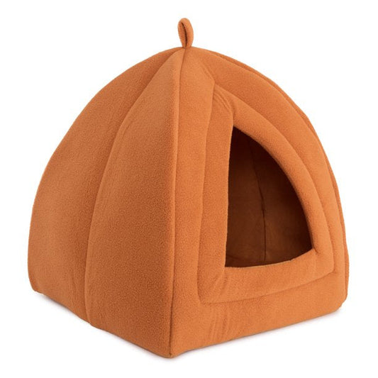 Cat Bed Plush Enclosed Kitty Tent