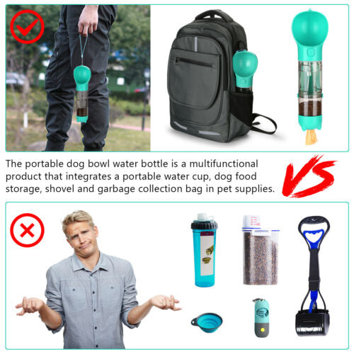 Multifunctional Dog Water Bottle