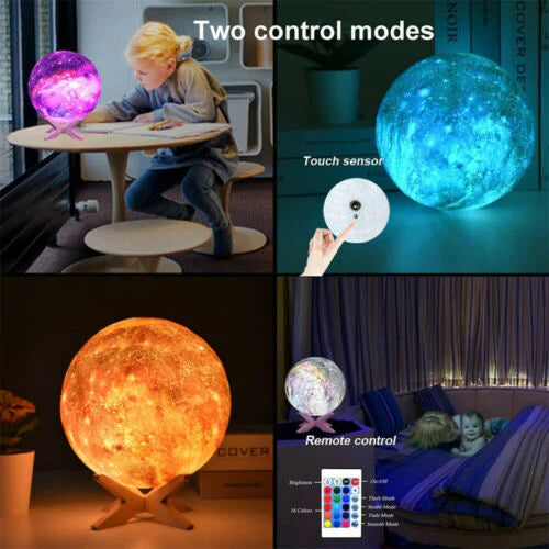 USB LED Night Lunar Light 3D Printing Galaxy Lamp