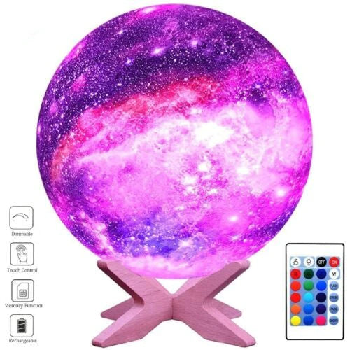 USB LED Night Lunar Light 3D Printing Galaxy Lamp