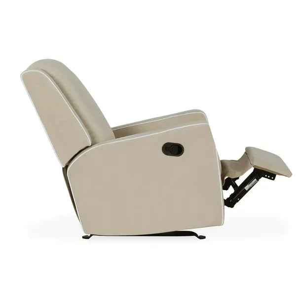 Rocker Recliner Chair Nursery Furniture Beige Linen