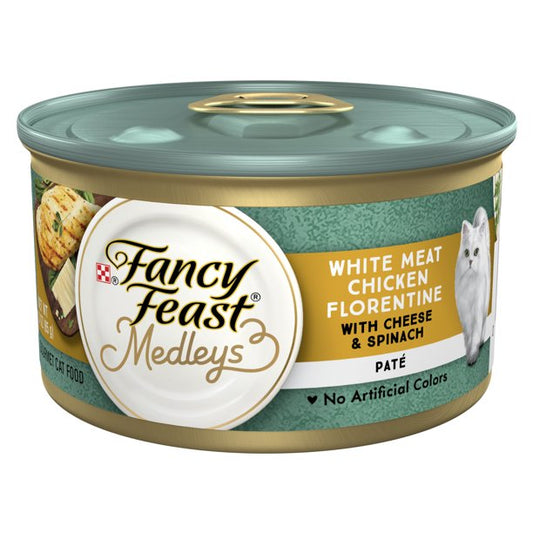 Pet Food in White Meat Chicken Florentine 3 oz. Cans 24 Packs