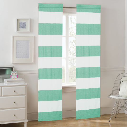 Darkening Rod Pocket Curtain 2 Panel 30x84 Inches in Mint