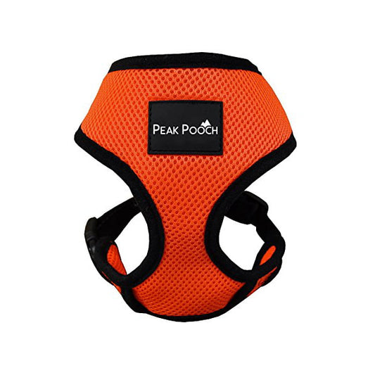 Dog Walking Harness Orange Extra Large Neck 15 Inches