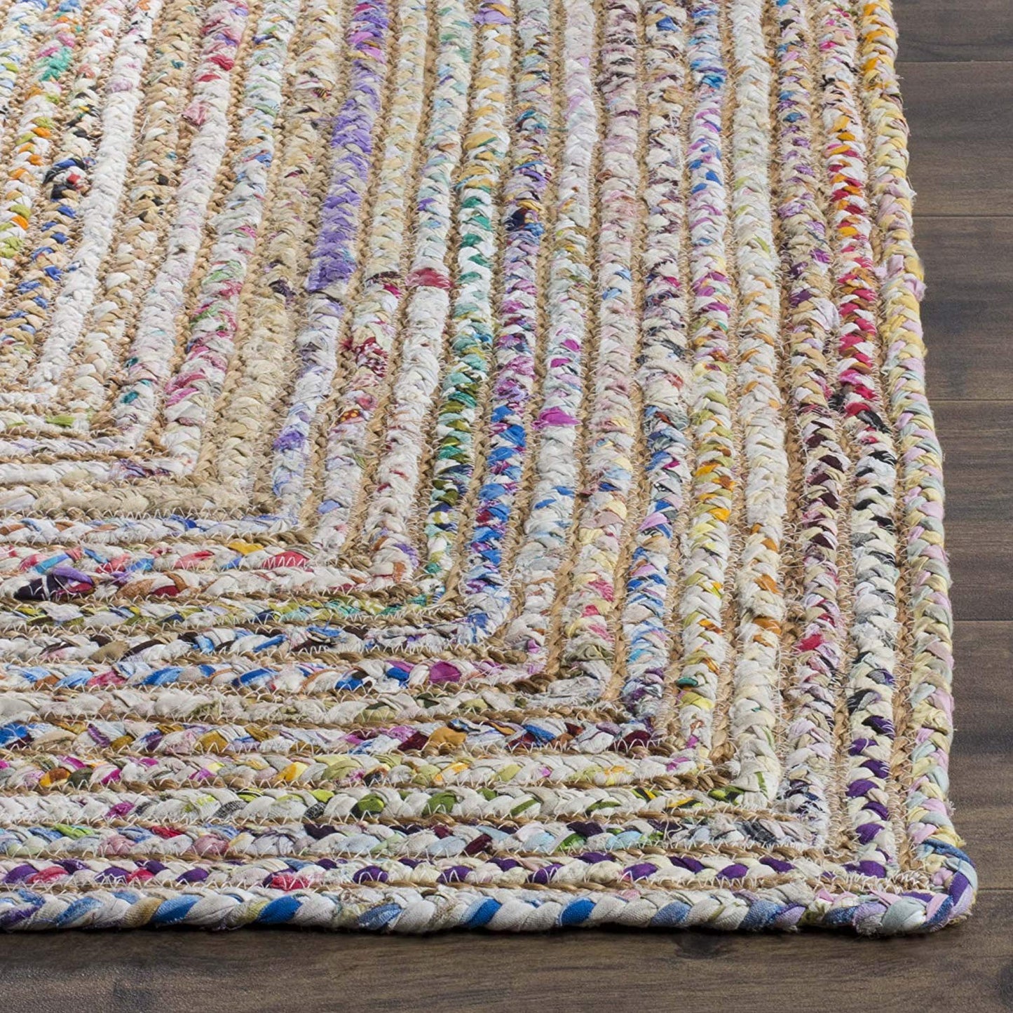 Area Rug Cape Cod Miah Braided in Beige And Multi 3ft x 5ft