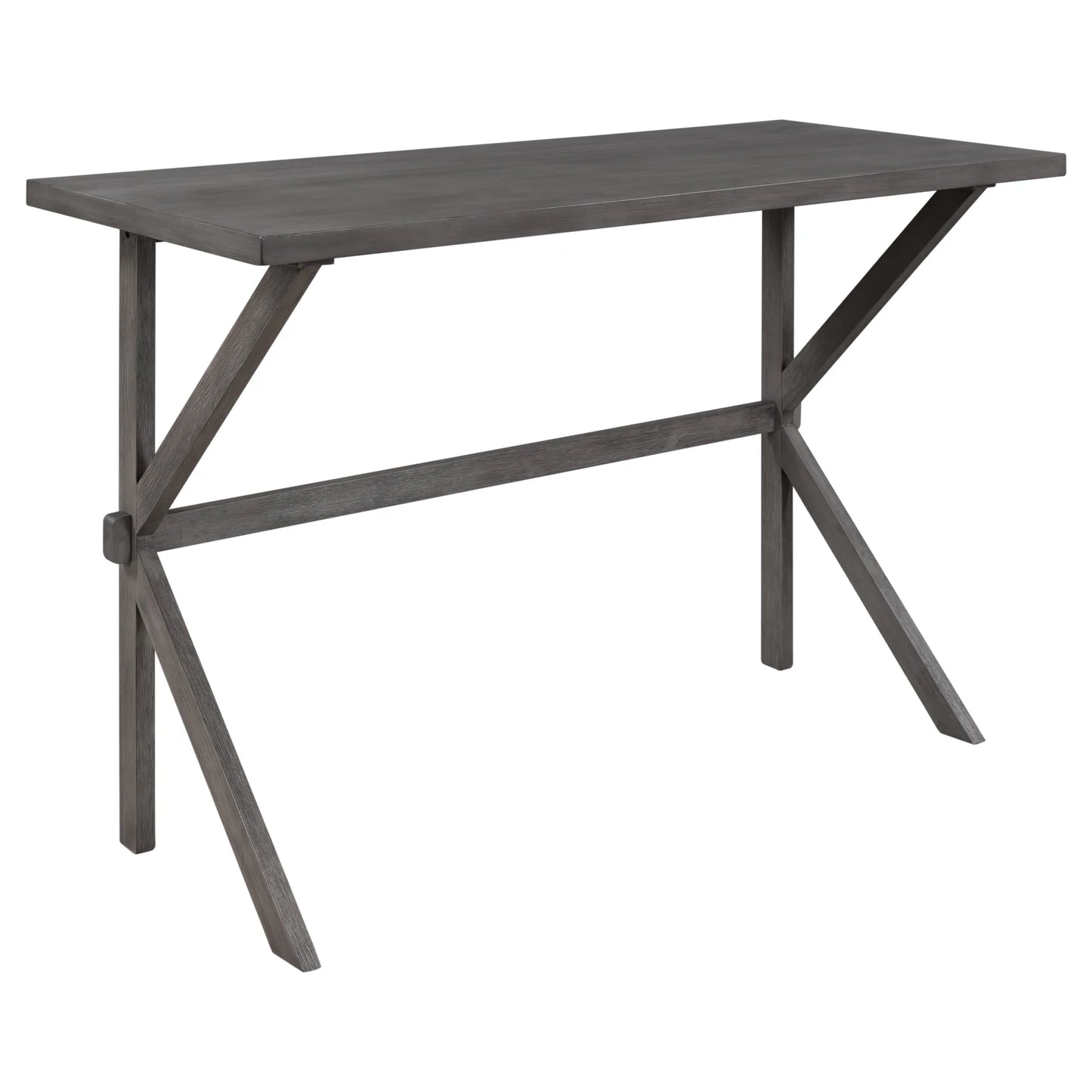 Wood Kitchen Dining Table for Small Places in Gray