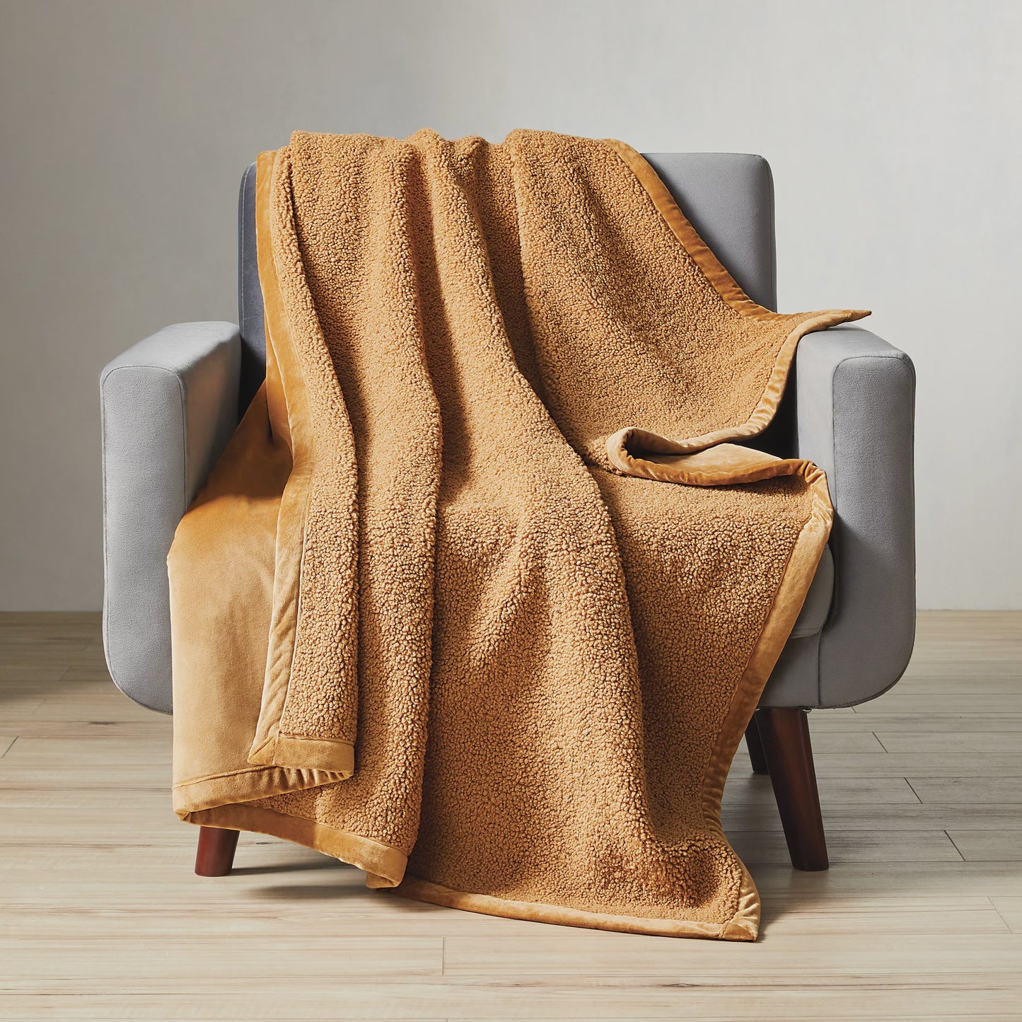 Faux Fur Throw 50x60 Caramel Teddy