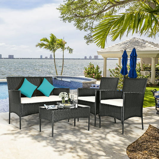 Rattan Furniture Set 4 Pieces