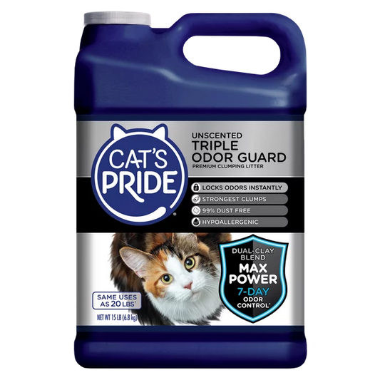 Triple Odor Guard Clumping Cat Litter 15 Pounds