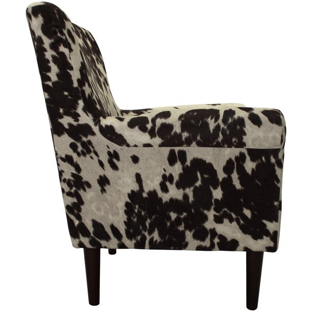 Arm Lounge Chair in Cowhide Brown