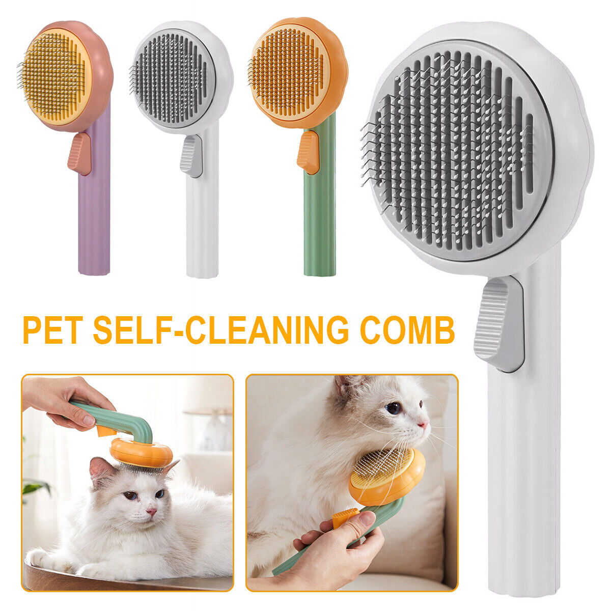 Pet Self Cleaning Massage Comb