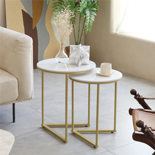 Coffee Table Nightstand in 2 Pieces
