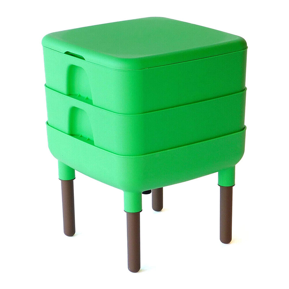 Composter Bin with Garden Trays Green 6 Gallon