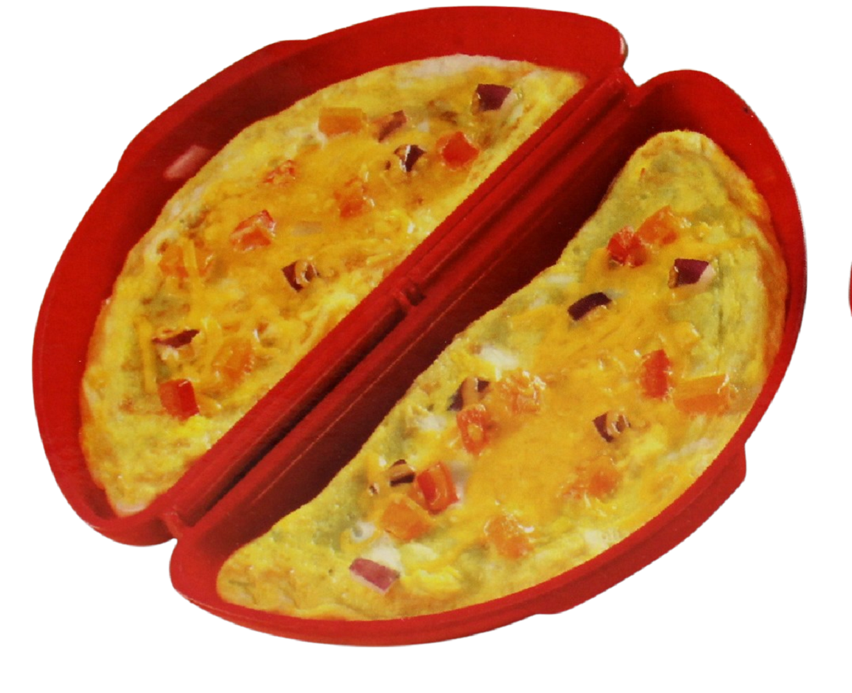 Egg Poacher Set Plastic Red