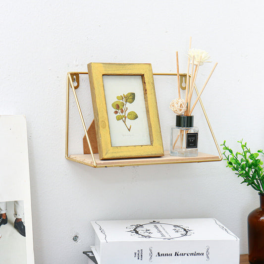 Storage Floating Shelves Wall 1 Pack Balck Gold