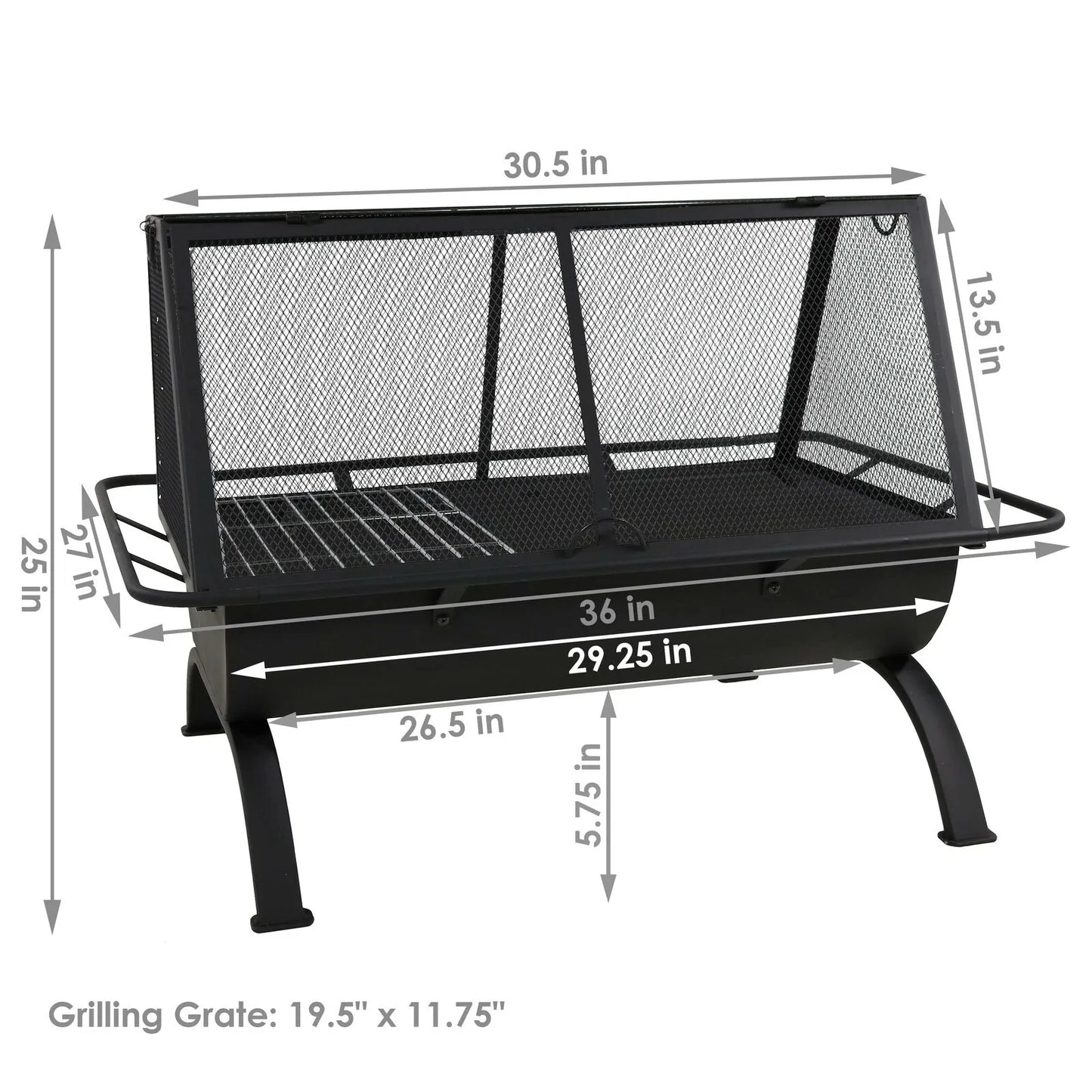 Grill Steel Pit with Grate