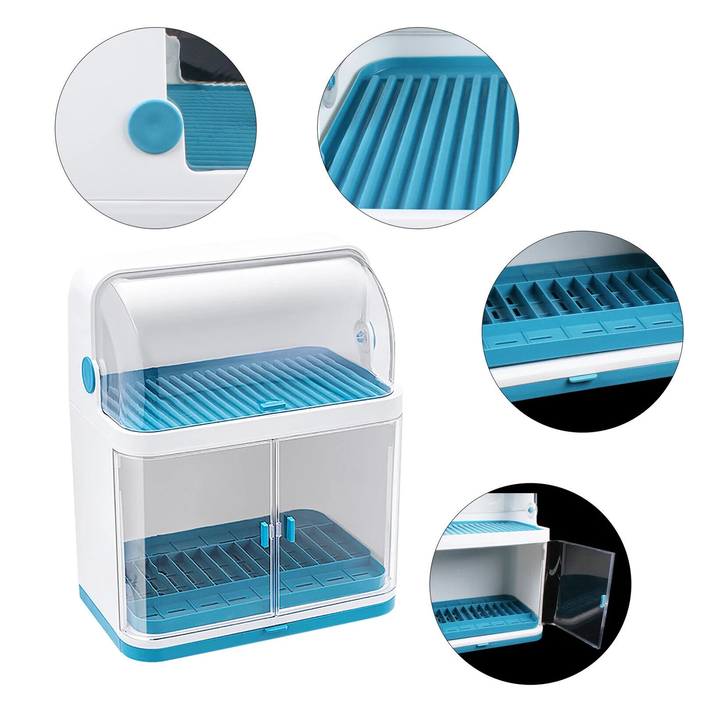 Dish Drying Rack Blue