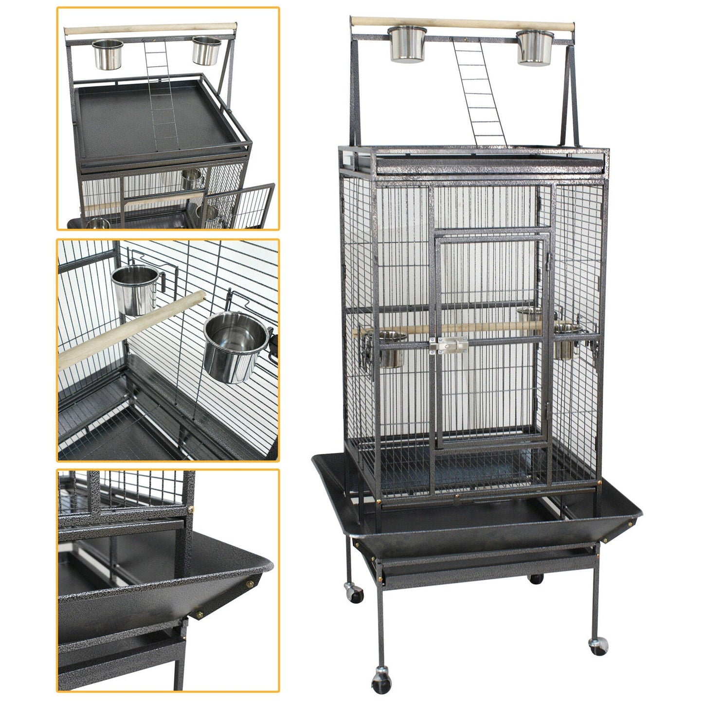 Finch Cage in Black