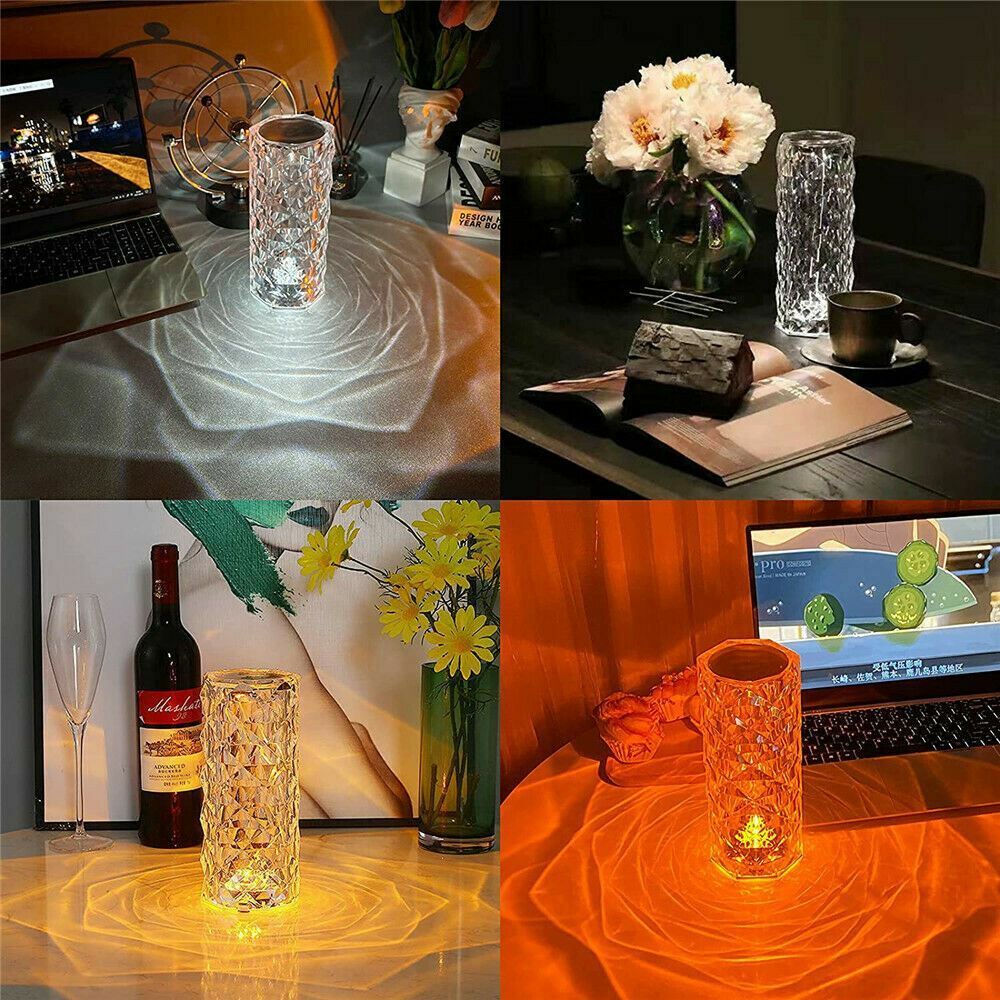 Lamp Table Diamond Rose Night Light LED