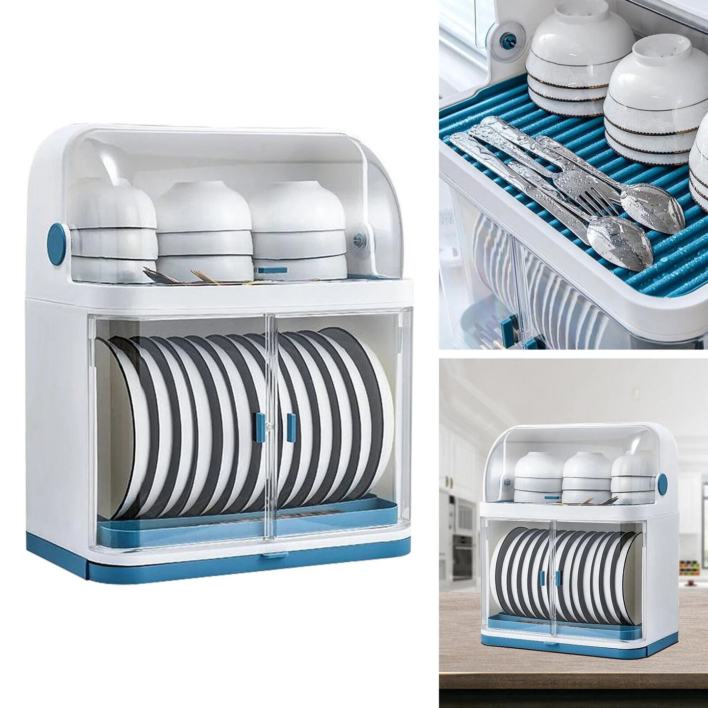 Dish Drying Rack Blue