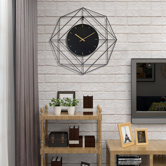 Large Metal Wall Clock Watch Modern