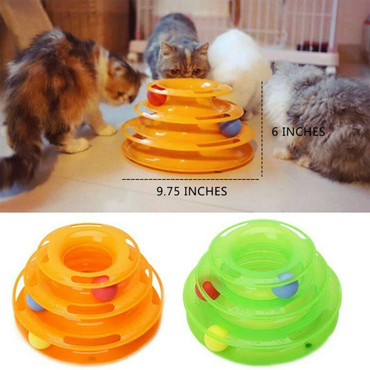 Pet Ball Disk Amusement Plate Trilaminar Funny Toy