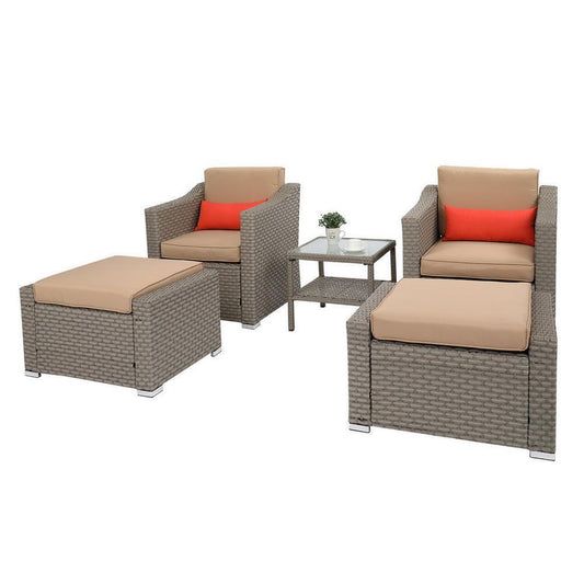 Patio Furniture Set Sofa with Removable Cushion