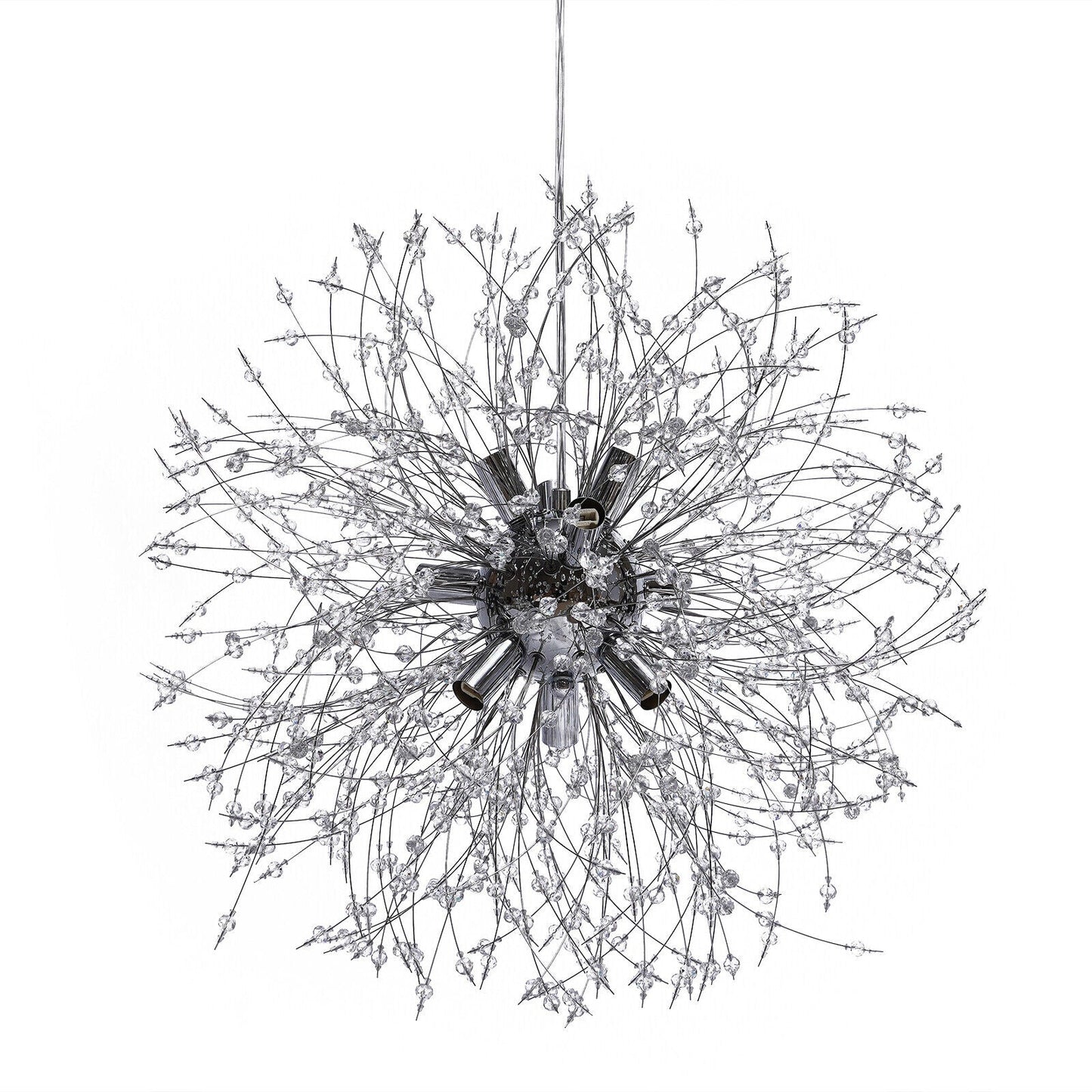 Chandelier Modern Dandelion Linear LED Pendant Light 9 Lights 50cm