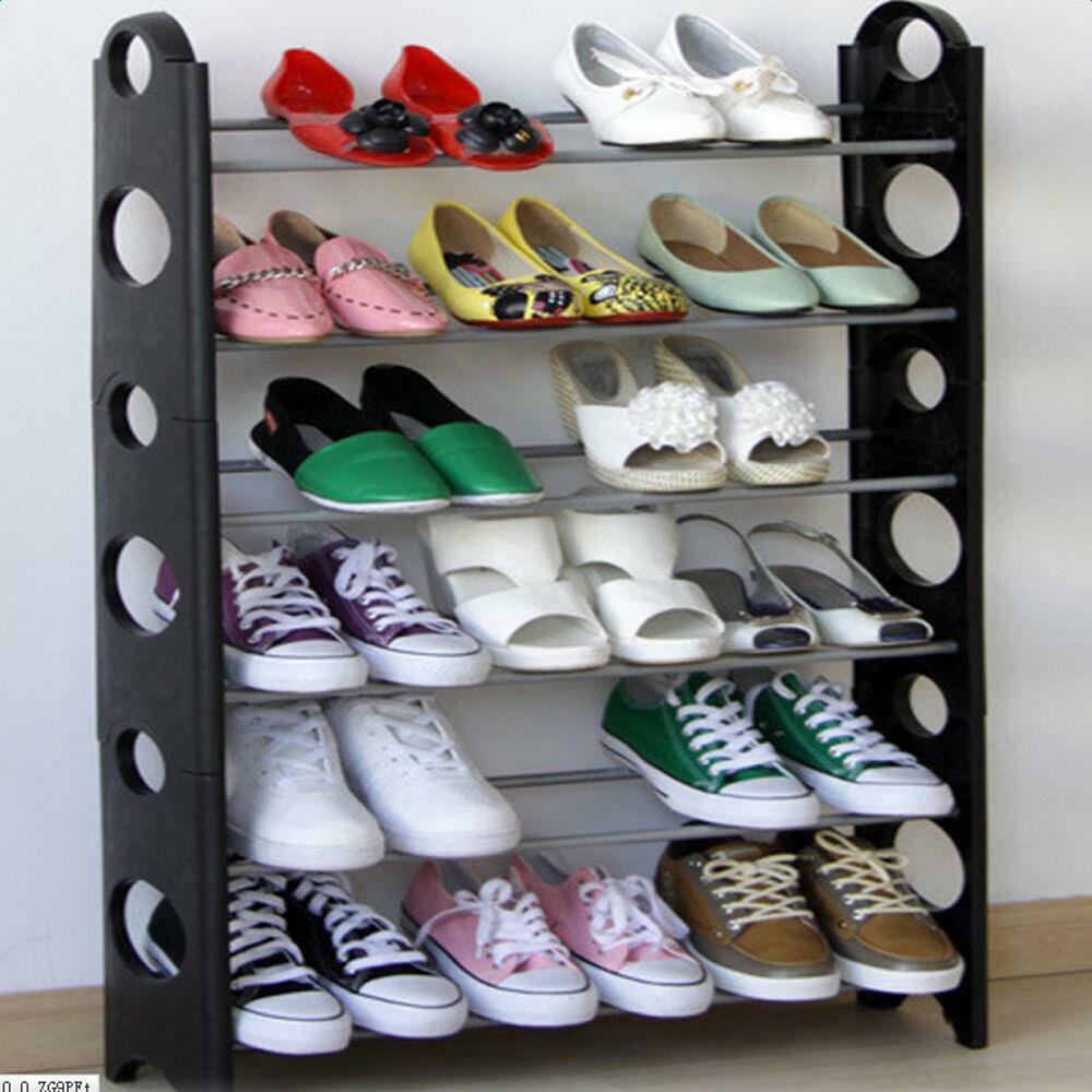 Standing Shoe Tower Rack Organizer Space Saving Storage