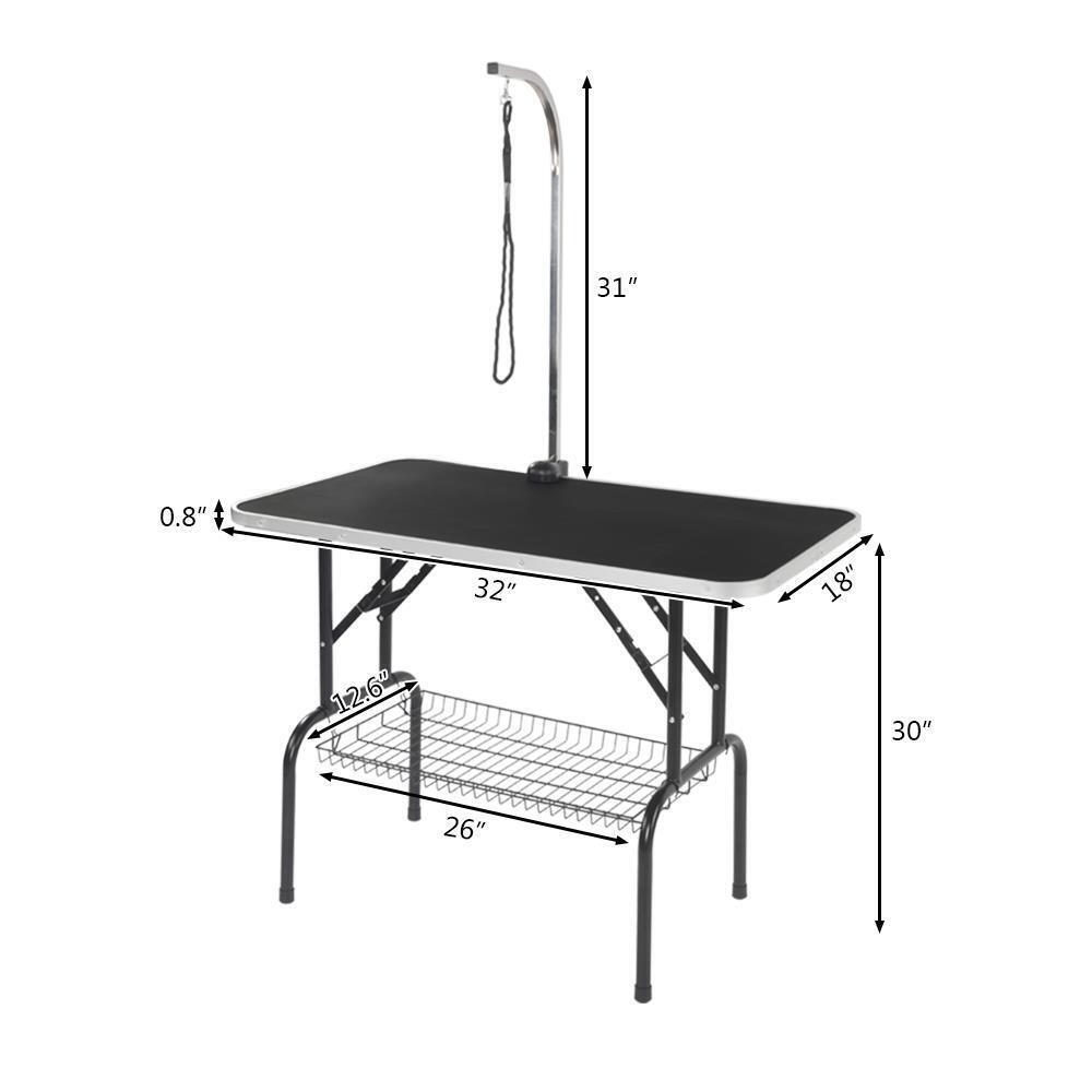 Grooming Table with Arm for Pet 32 Inches