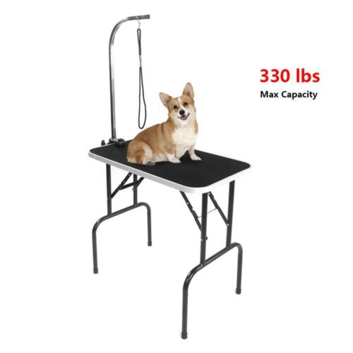 Pet Grooming Table Portable 32 Inches Black